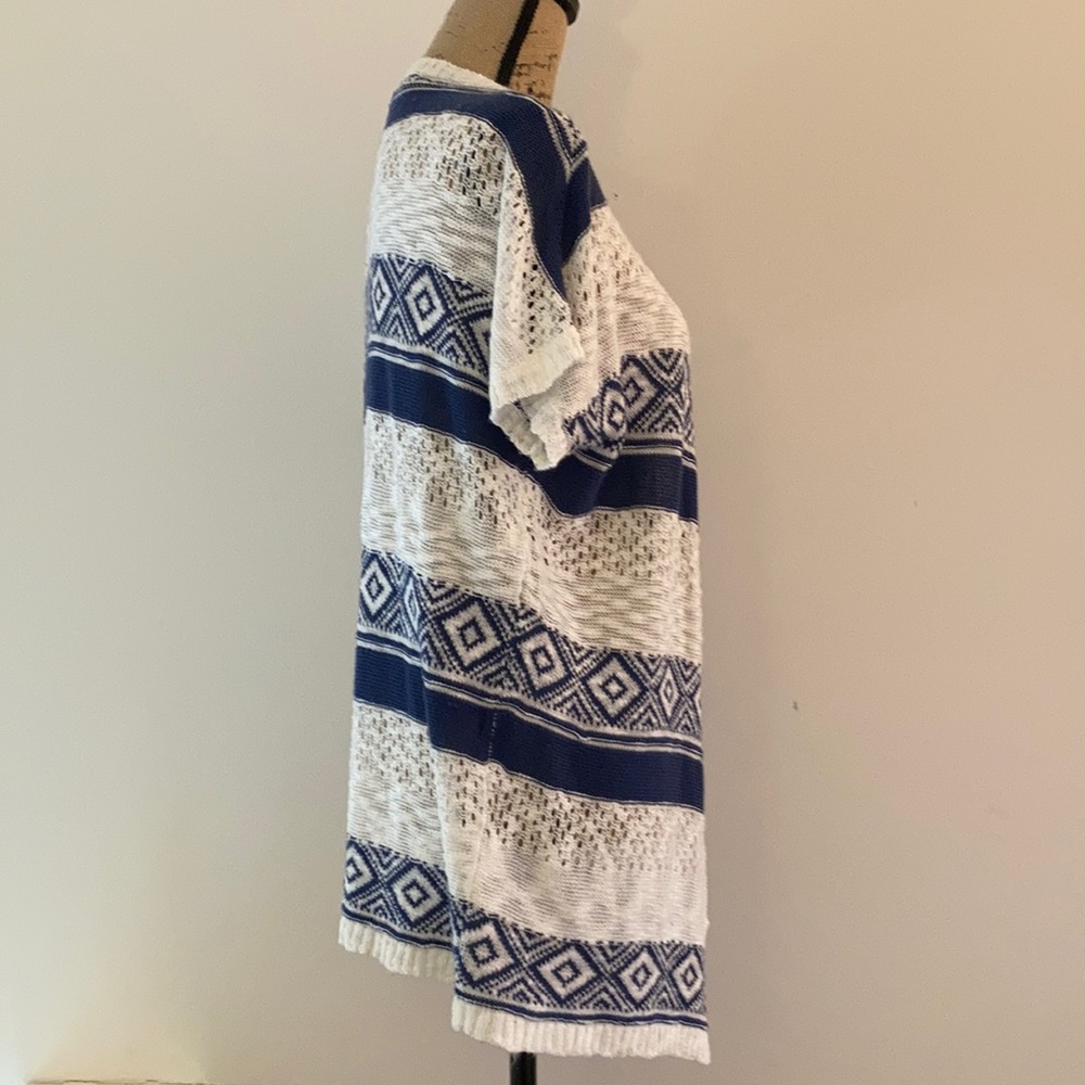 Cloud Chaser Short Sleeve Open Front Cardigan Sz M - Picture 4 of 11